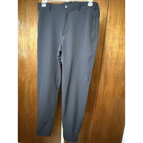 Mack Weldon Pants Mens Large Radius Flex Jogger Black Stretch Performance Casual - Picture 1 of 9
